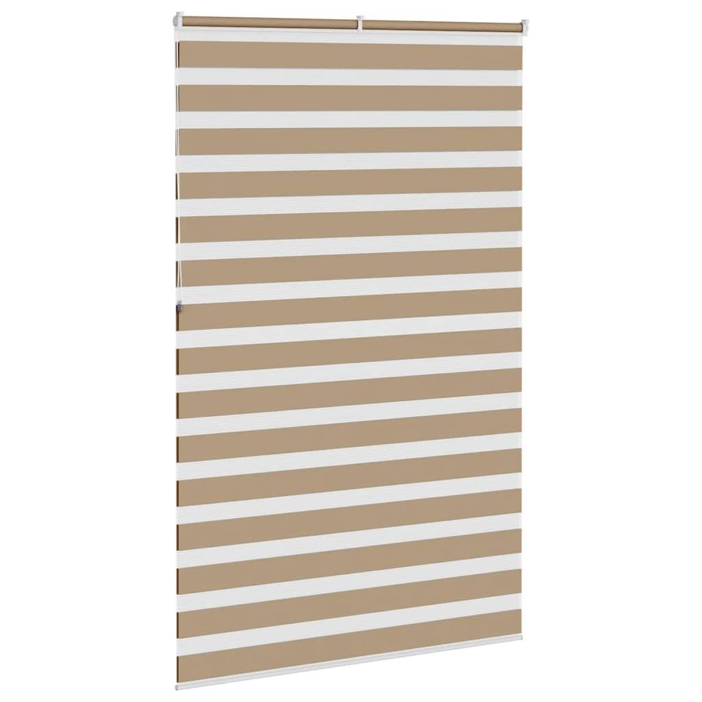 vidaXL Zebrarollo Sandbraun 150x230 cm Stoffbreite 145,9 cm Polyester