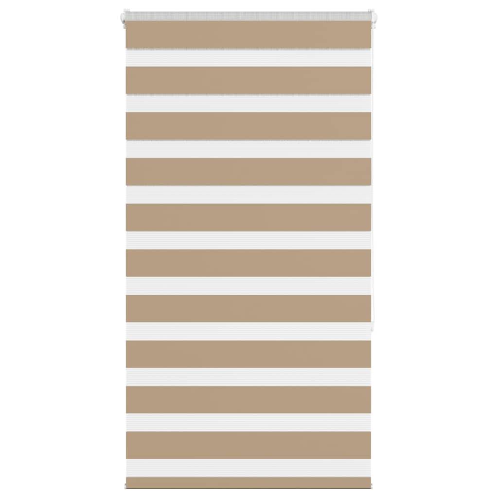 vidaXL Zebrarollo Sandbraun 70x150 cm Stoffbreite 65,9 cm Polyester