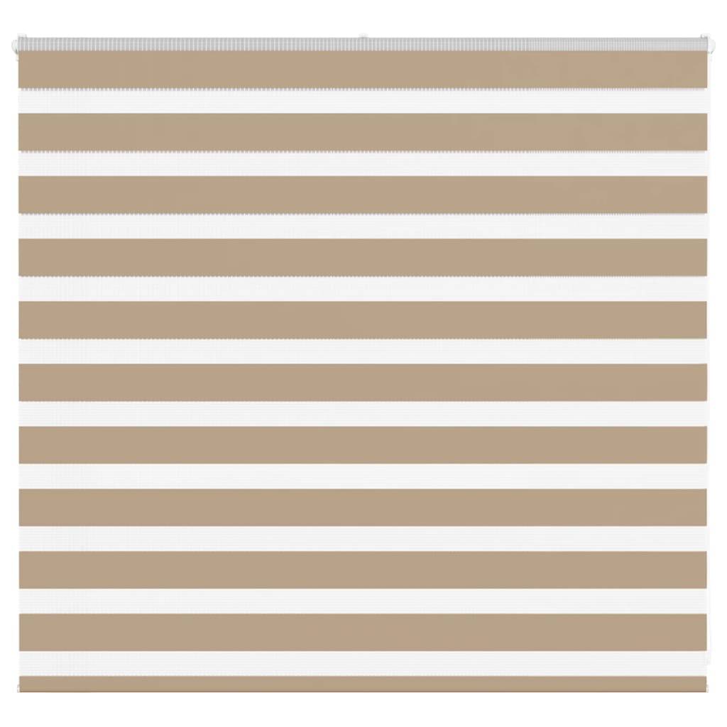 vidaXL Zebrarollo Sandbraun 155x100 cm Stoffbreite 150,9 cm Polyester