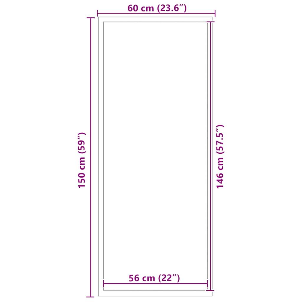 vidaXL Fußmatte Anthrazit 60x150 cm