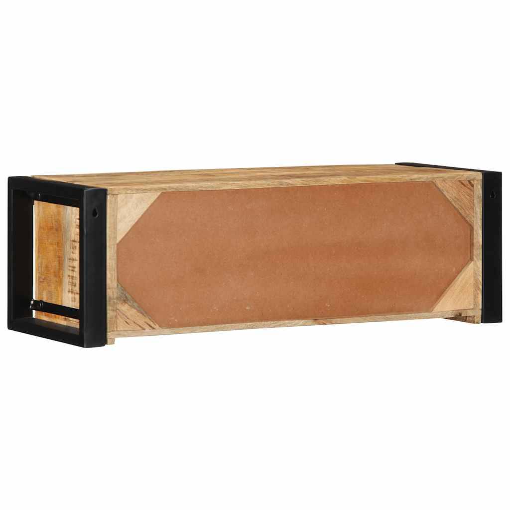 vidaXL TV-Schrank 80x30x25 cm Raues Massivholz Mango