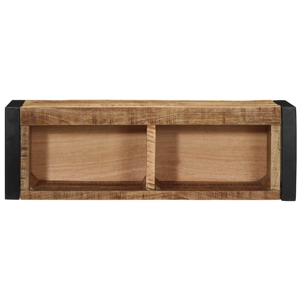 vidaXL TV-Schrank 80x30x25 cm Raues Massivholz Mango