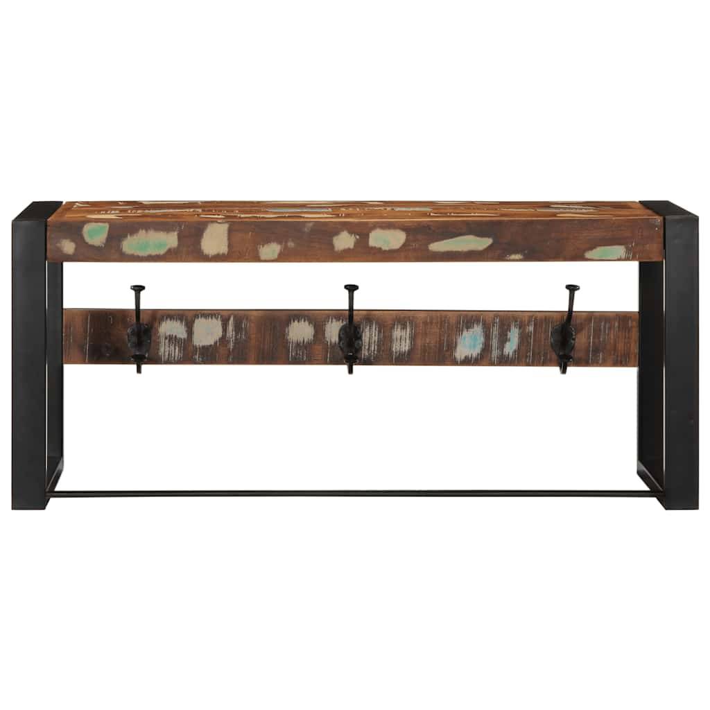 vidaXL Garderobe Mehrfarbig 80x35x35 cm Altholz Massiv