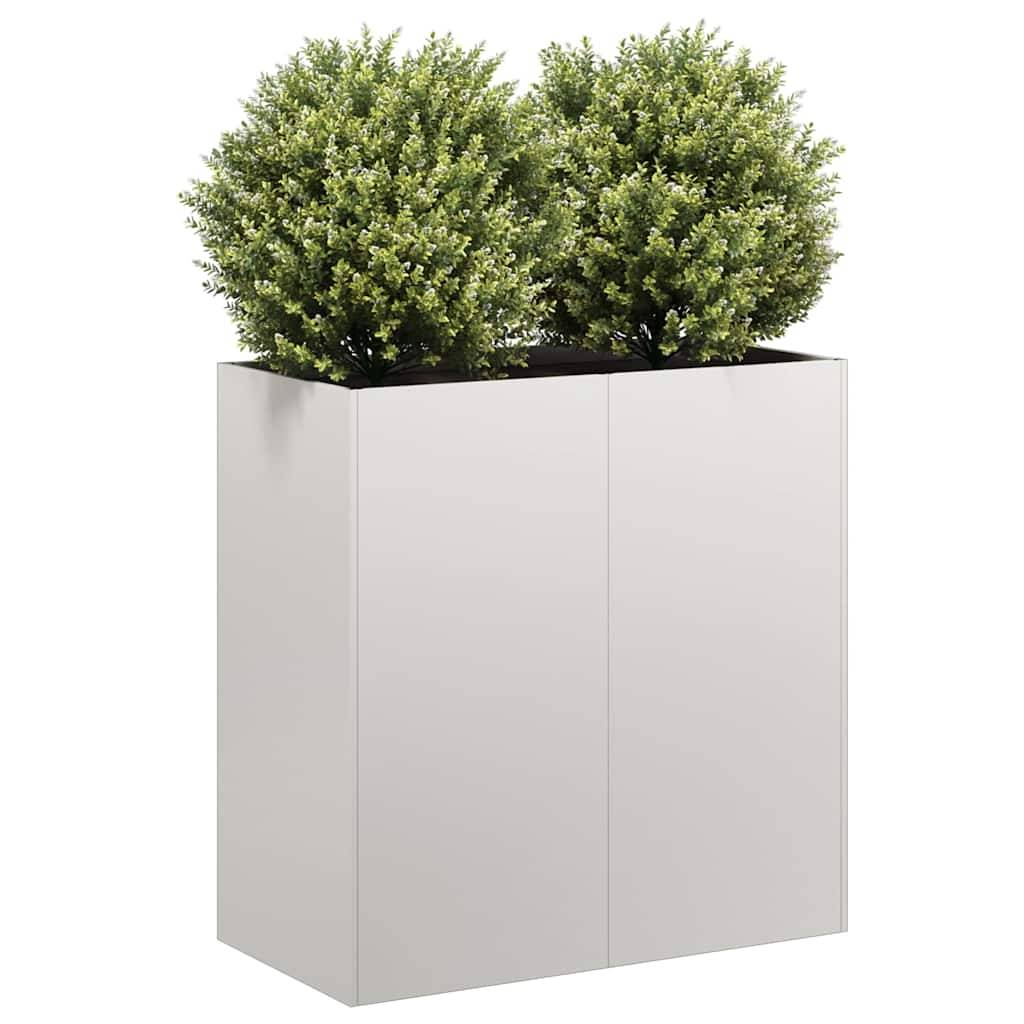 vidaXL Pflanzkübel 80x40x80 cm Edelstahl