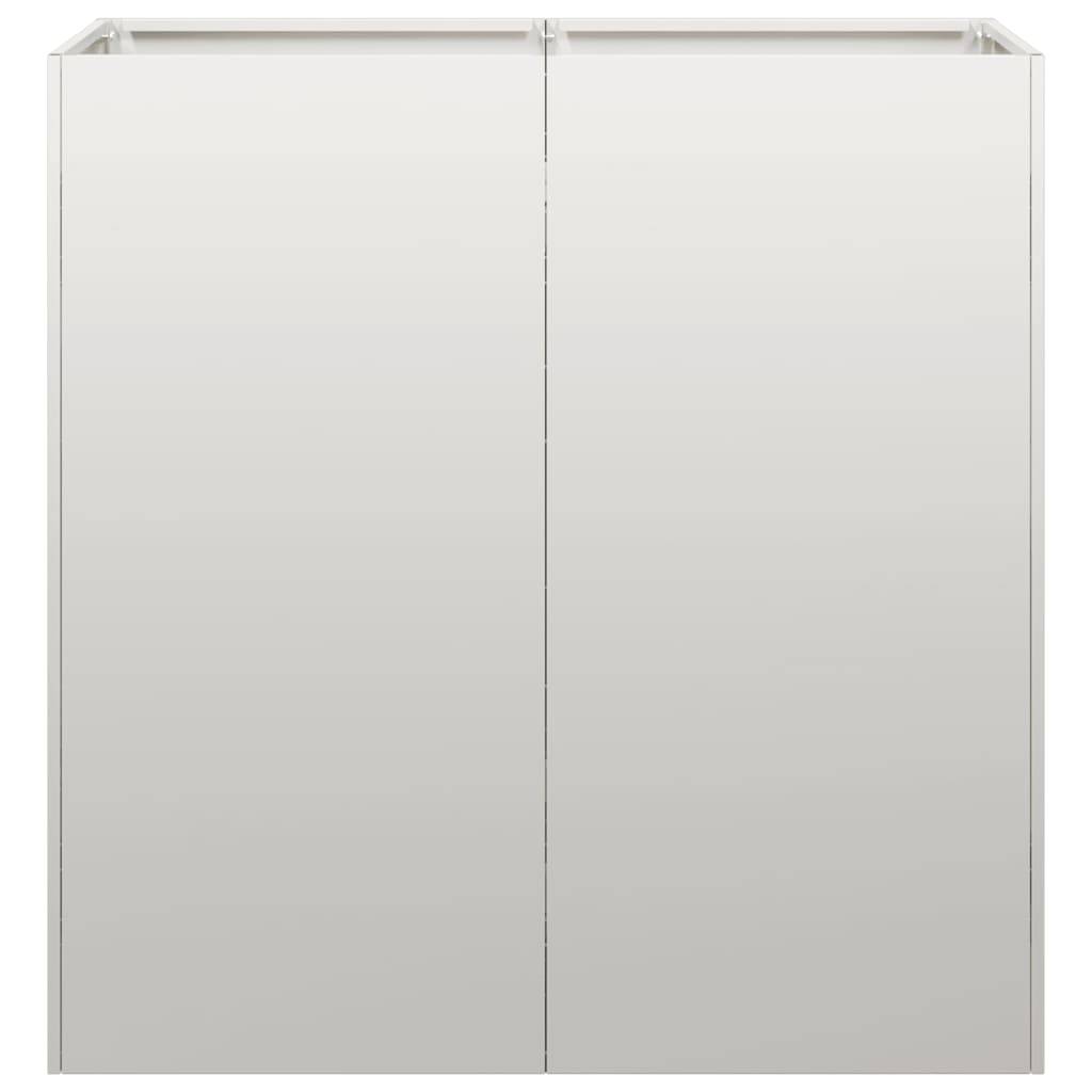 vidaXL Pflanzkübel 80x40x80 cm Edelstahl