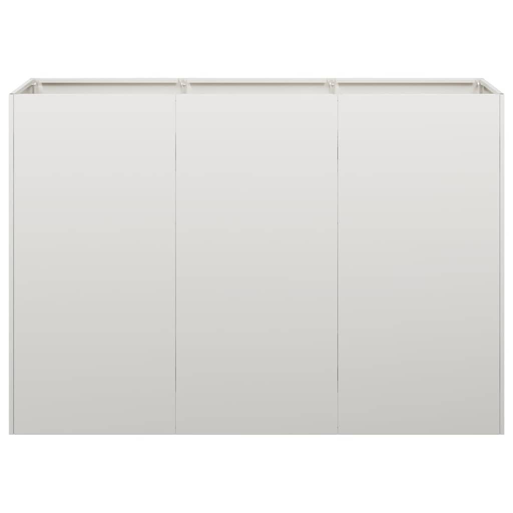 vidaXL Pflanzkübel 120x40x80 cm Edelstahl