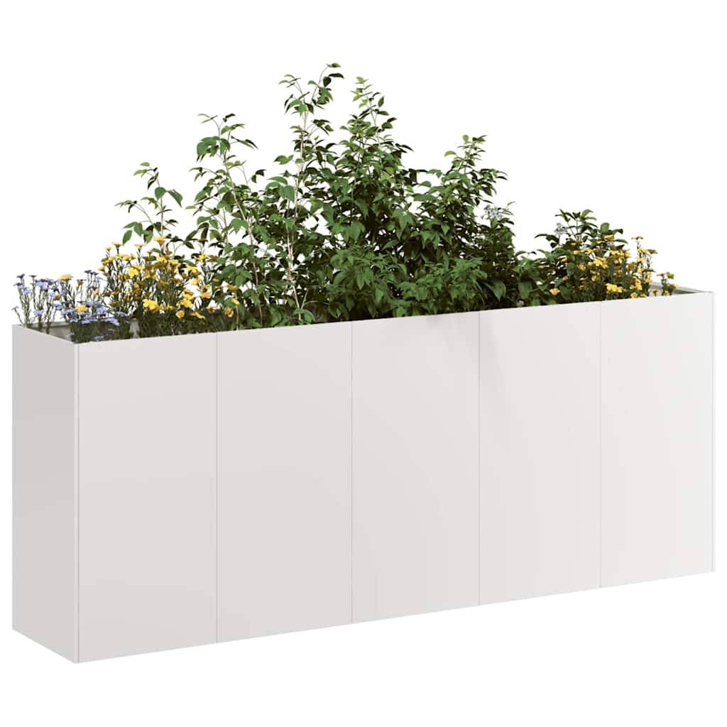 vidaXL Pflanzkübel 200x40x80 cm Edelstahl