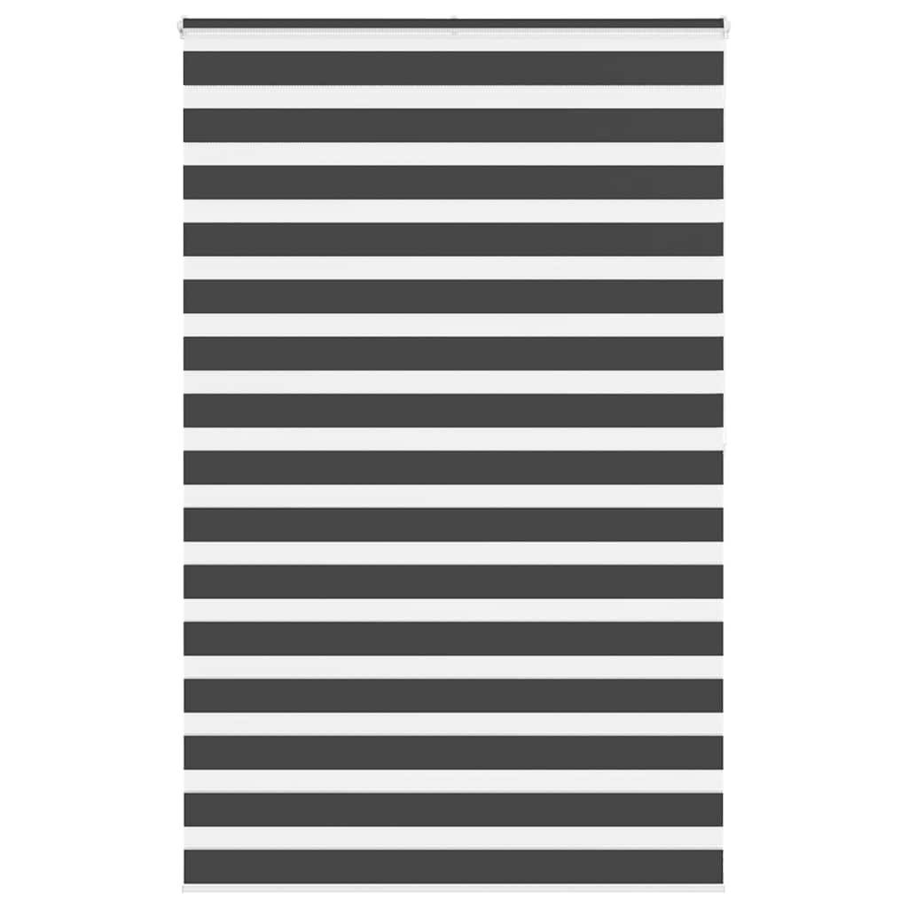 vidaXL Zebrarollo Schwarz 150x200 cm Stoffbreite 145,9 cm Polyester