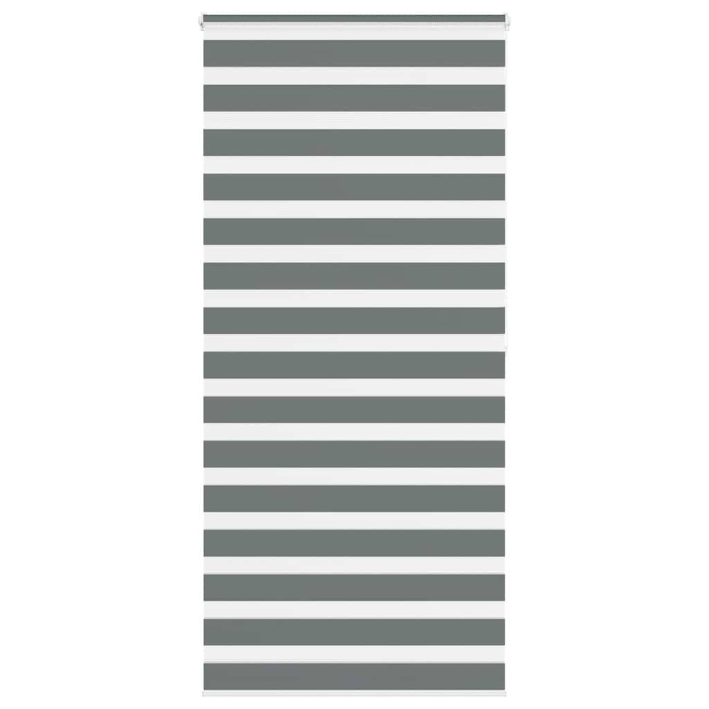 vidaXL Zebrarollo Dunkelgrau 105x200 cm Stoffbreite 100,9 cm Polyester