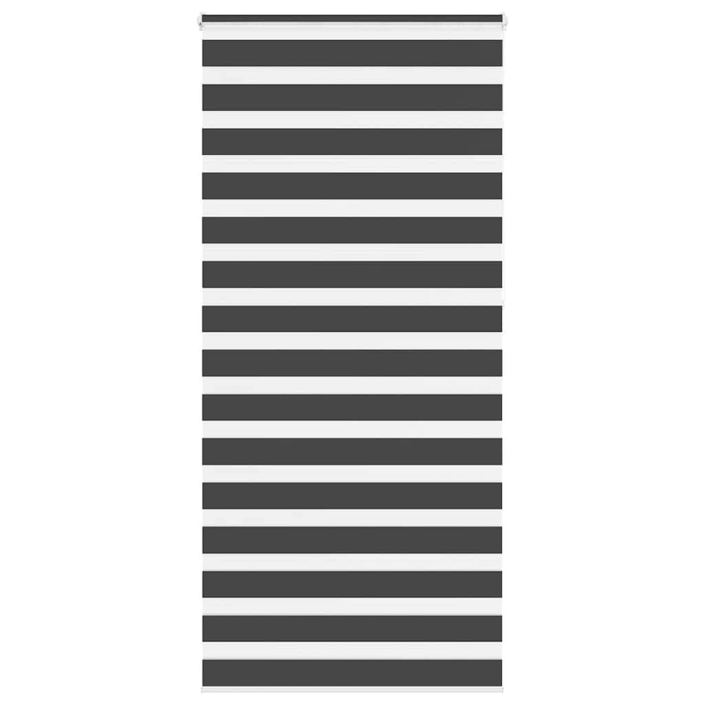 vidaXL Zebrarollo Schwarz 110x230 cm Stoffbreite 105,9 cm Polyester