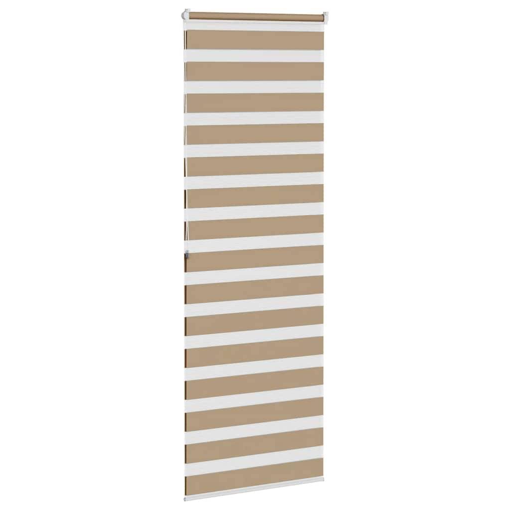 vidaXL Zebrarollo Sandbraun 75x200 cm Stoffbreite 70,9 cm Polyester