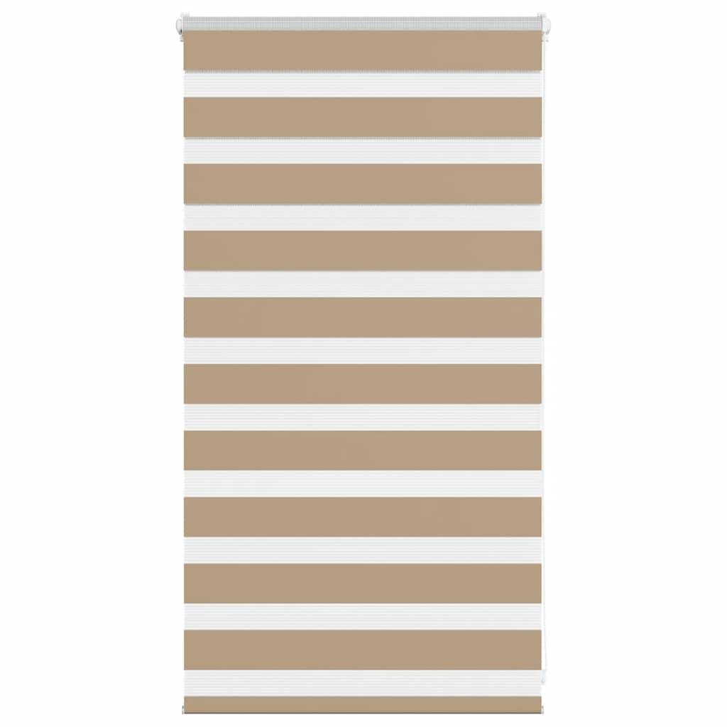 vidaXL Zebrarollo Sandbraun 75x100 cm Stoffbreite 70,9 cm Polyester