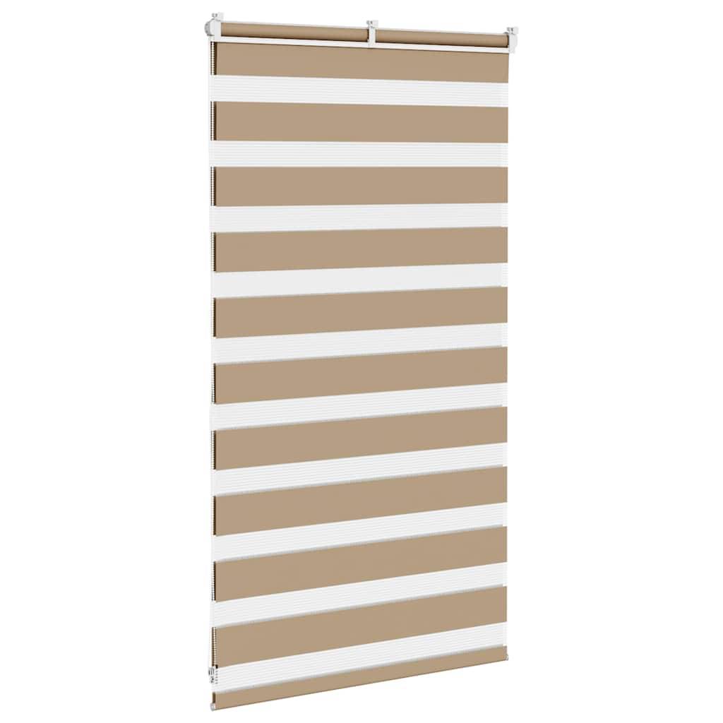vidaXL Zebrarollo Sandbraun 75x100 cm Stoffbreite 70,9 cm Polyester