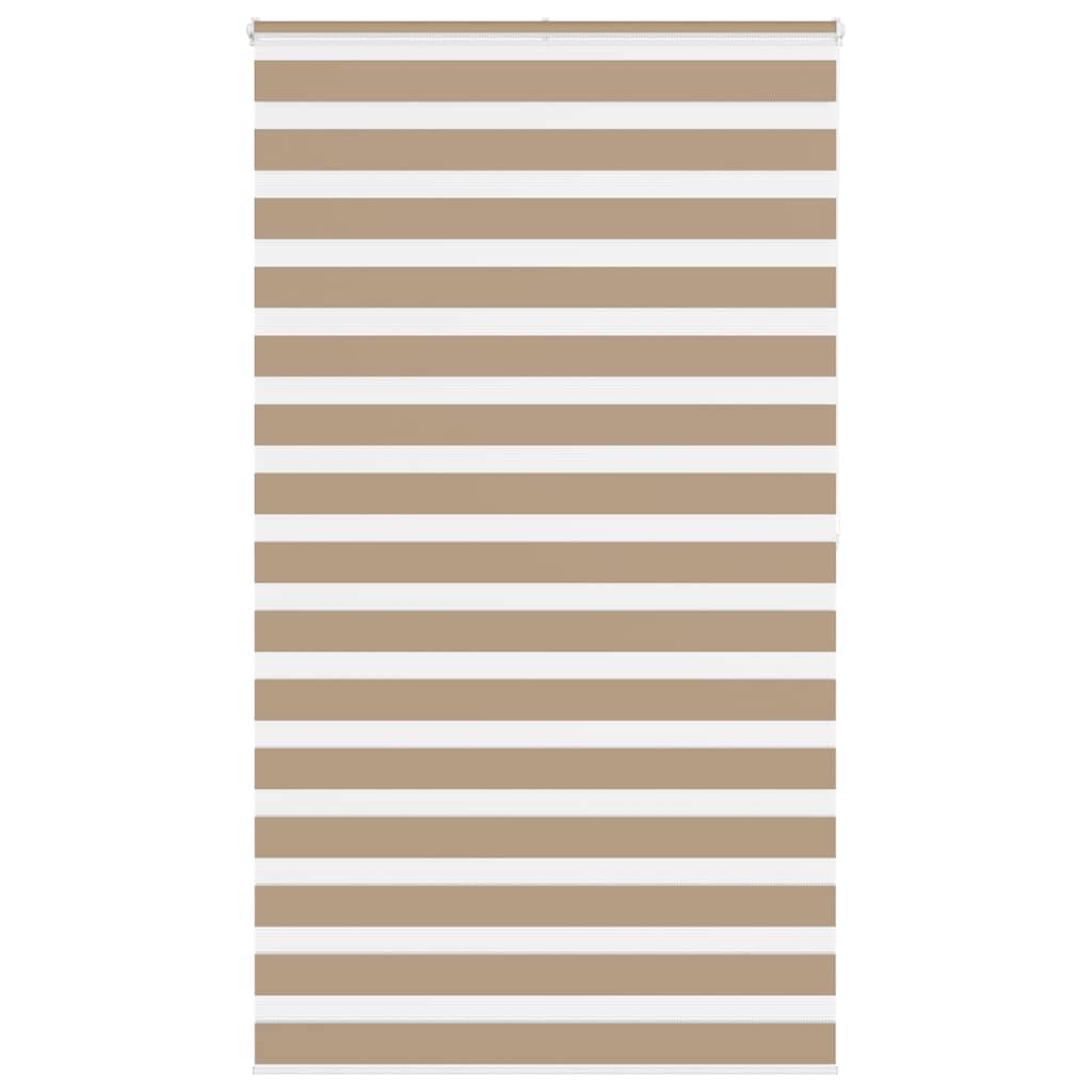 vidaXL Zebrarollo Sandbraun 120x200 cm Stoffbreite 115,9 cm Polyester