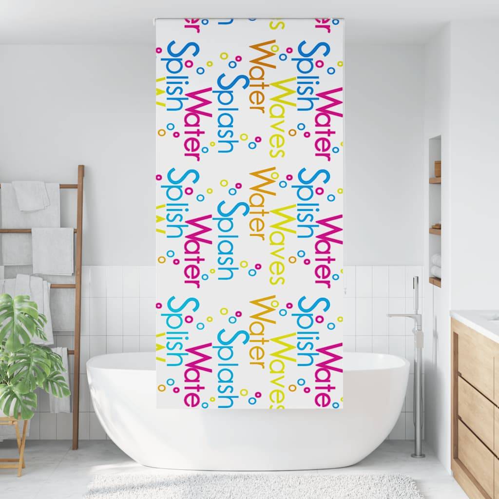 vidaXL Duschrollo 110x240 cm Stoffbreite 106 cm