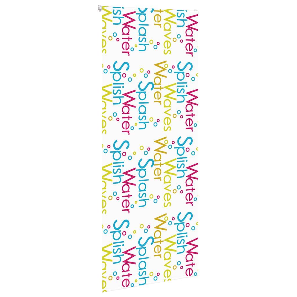 vidaXL Duschrollo 110x240 cm Stoffbreite 106 cm
