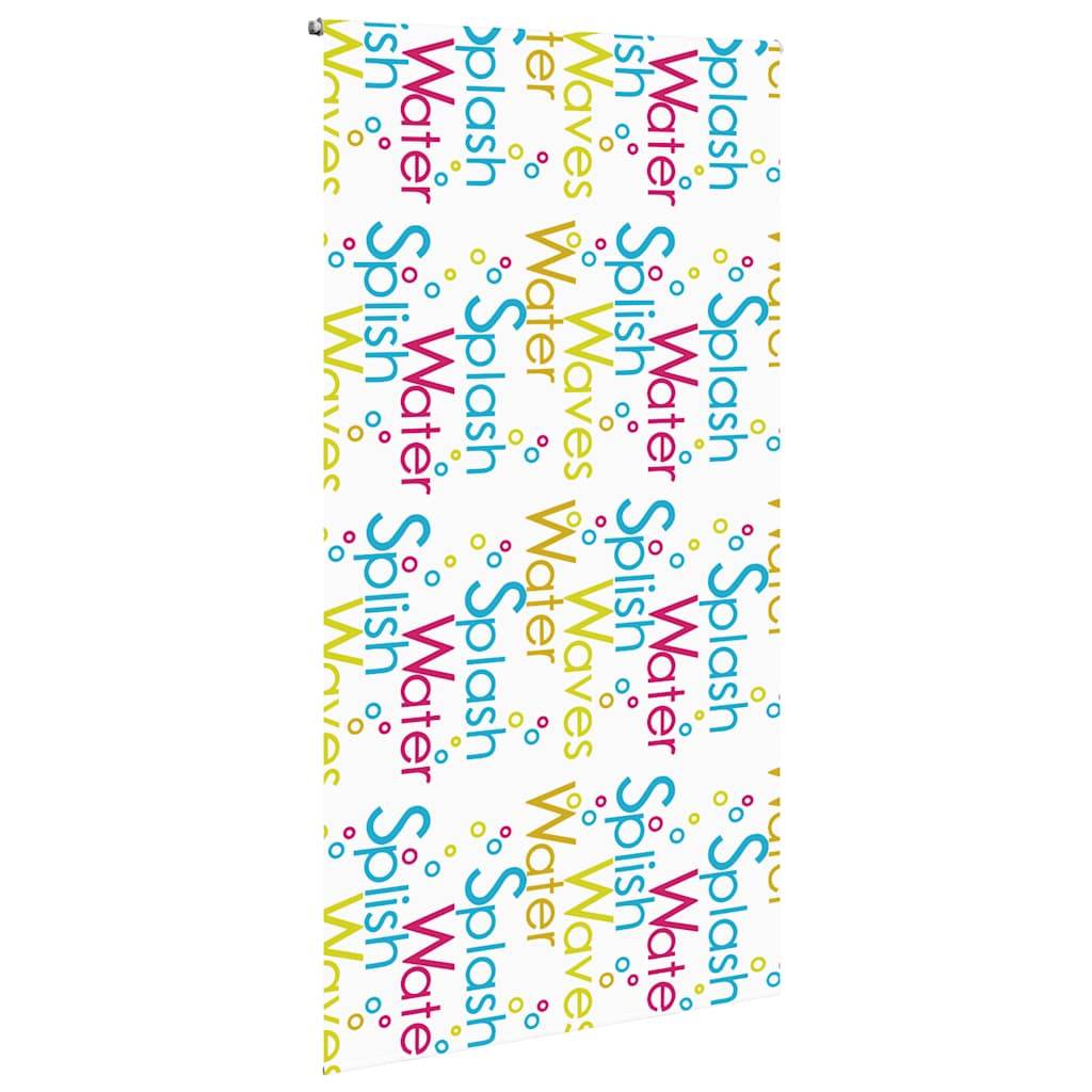 vidaXL Duschrollo 130x240 cm Stoffbreite 126 cm