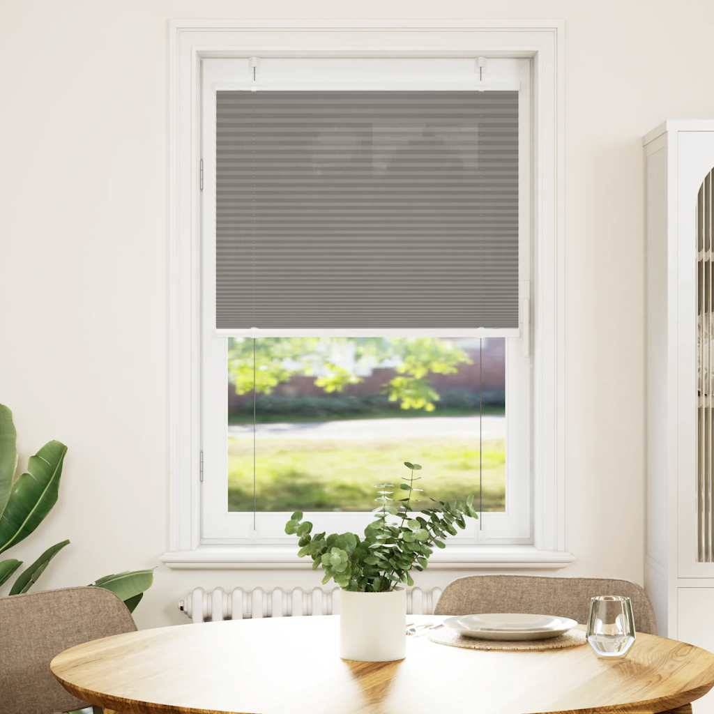 vidaXL Plissee Anthrazit 70x100 cm Stoffbreite 69,4 cm Polyester