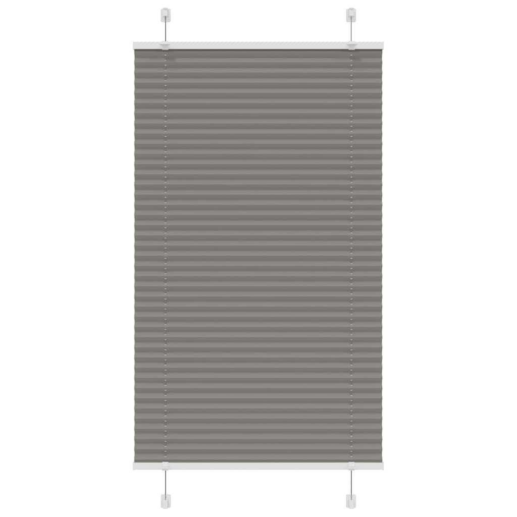 vidaXL Plissee Anthrazit 80x150 cm Stoffbreite 79,4 cm Polyester
