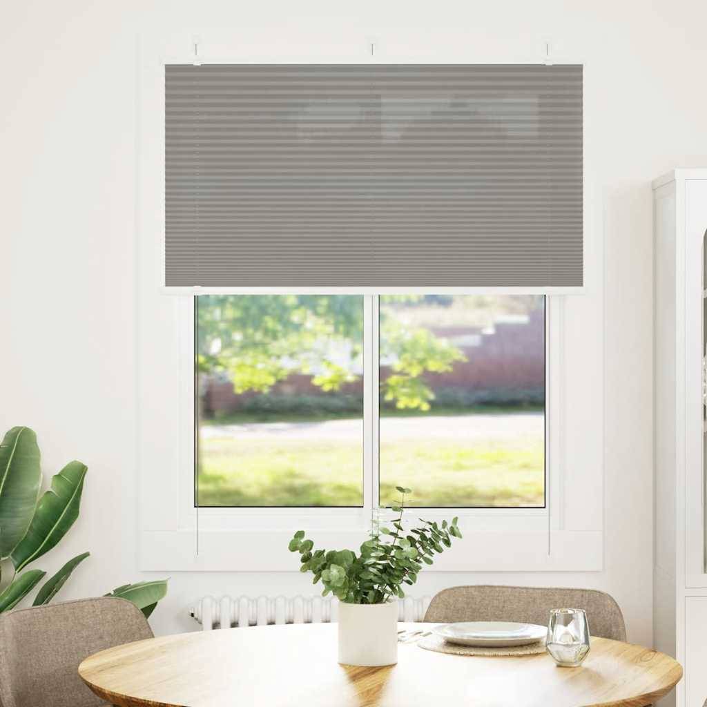 vidaXL Plissee Anthrazit 105x100 cm Stoffbreite 104,4 cm Polyester
