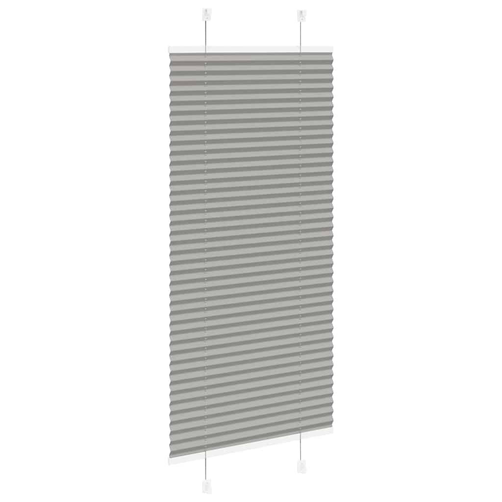 vidaXL Plissee Anthrazit 65x150 cm Stoffbreite 64,4 cm Polyester