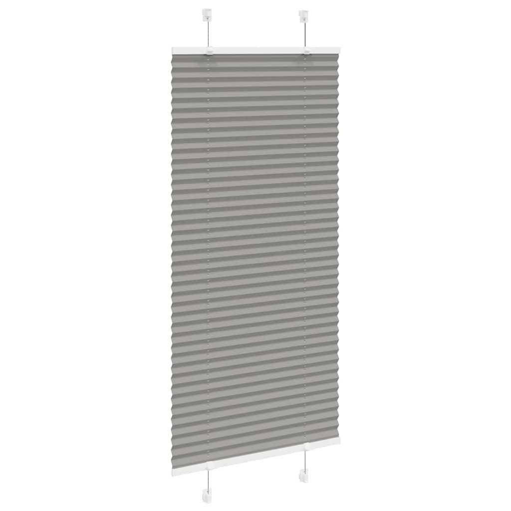 vidaXL Plissee Anthrazit 55x150 cm Stoffbreite 54,4 cm Polyester