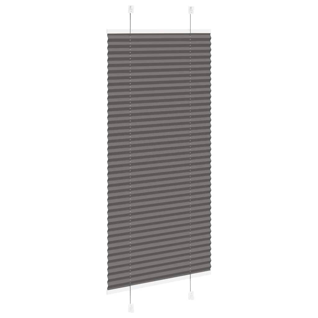 vidaXL Plissee Schwarz 55x150 cm Stoffbreite 54,4 cm Polyester
