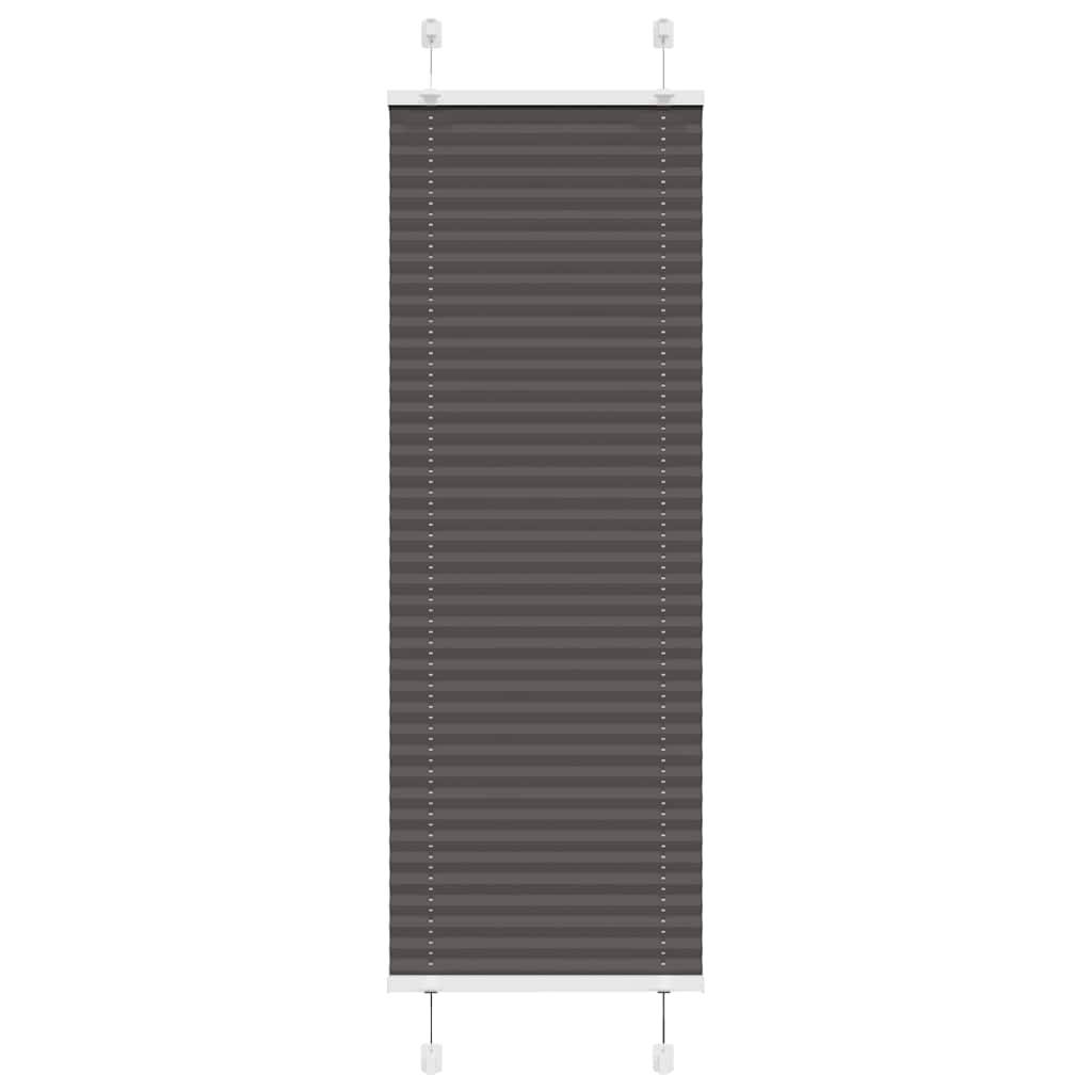 vidaXL Plissee Schwarz 40x100 cm Stoffbreite 39,4 cm Polyester