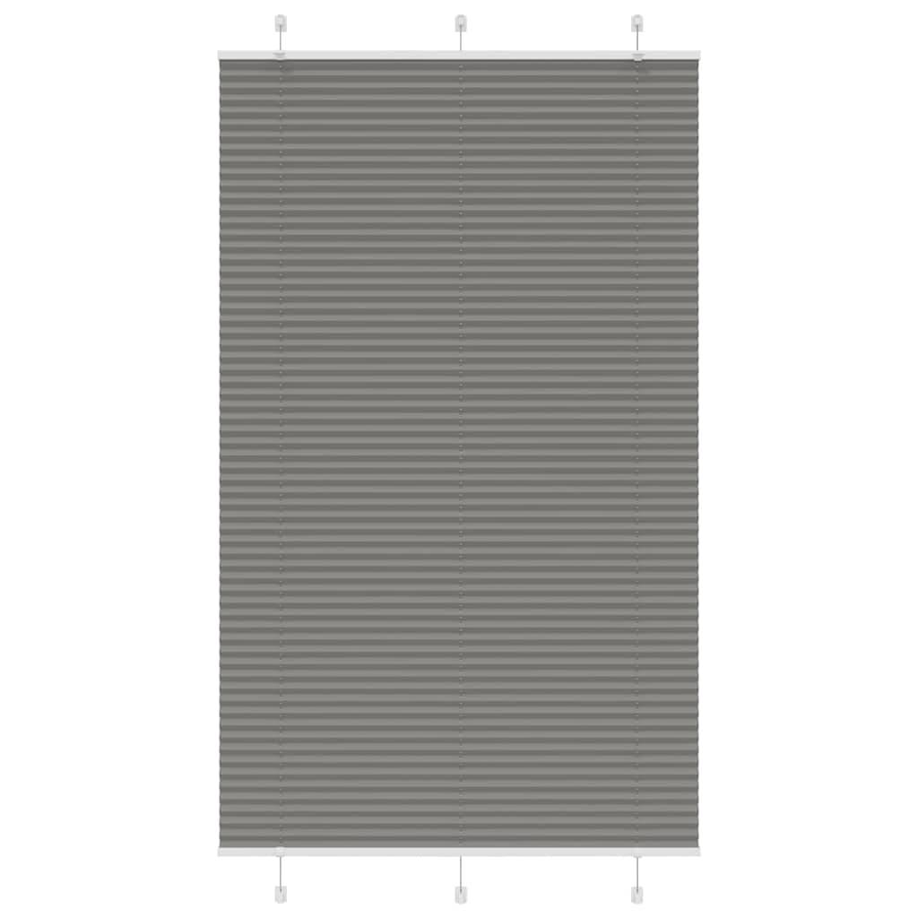 vidaXL Plissee Anthrazit 115x200 cm Stoffbreite 114,4 cm Polyester