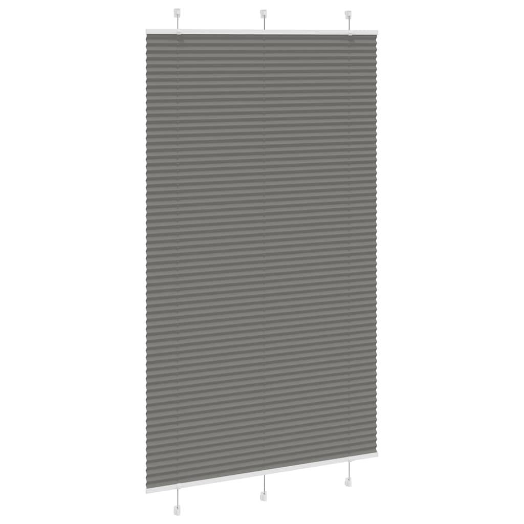 vidaXL Plissee Anthrazit 115x200 cm Stoffbreite 114,4 cm Polyester