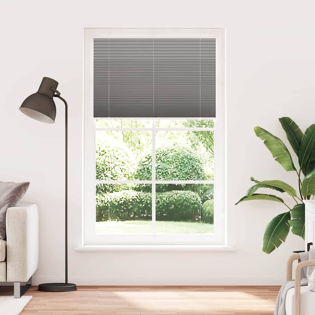 vidaXL Plissee Anthrazit 115x200 cm Stoffbreite 114,4 cm Polyester