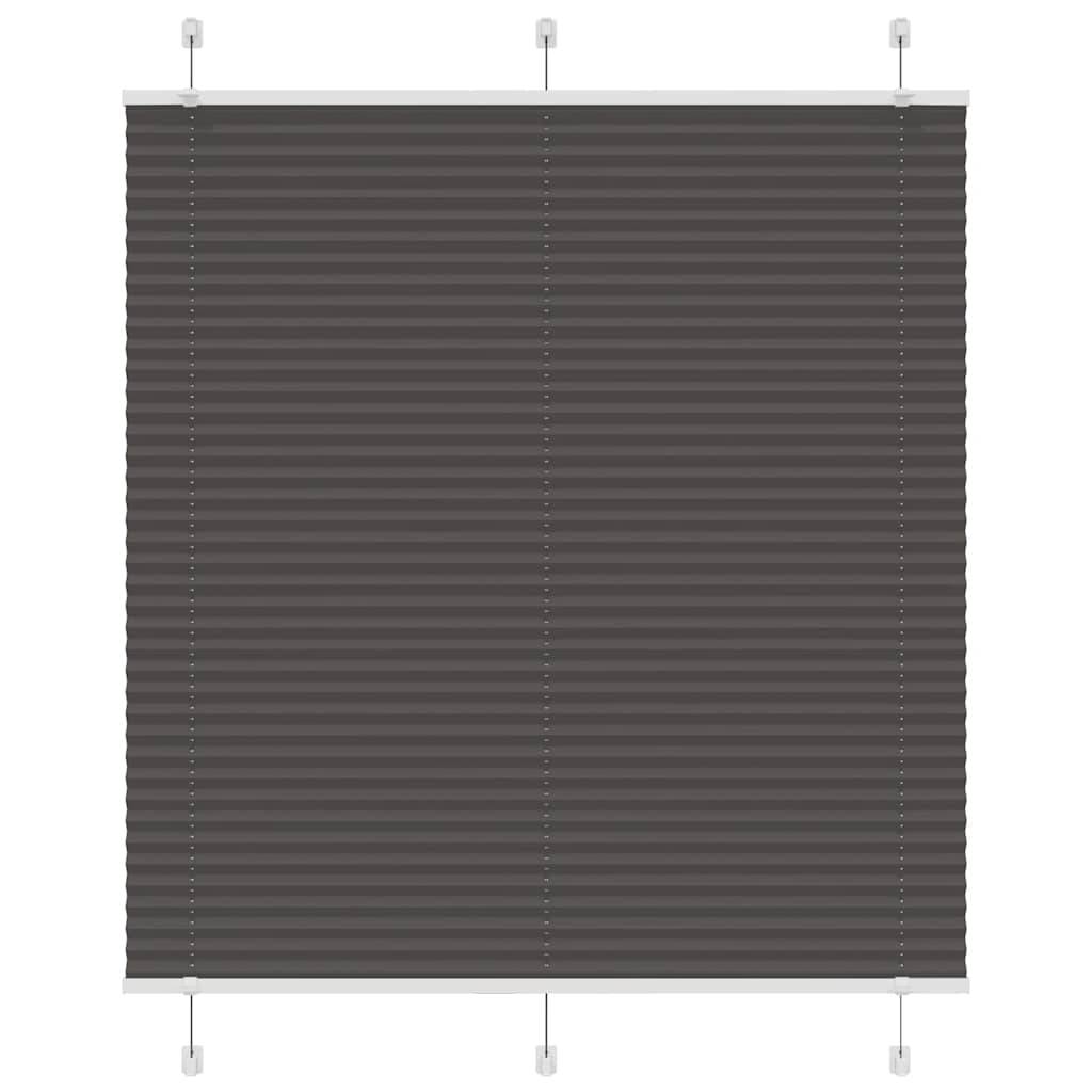 vidaXL Plissee Schwarz 115x150 cm Stoffbreite 114,4 cm Polyester