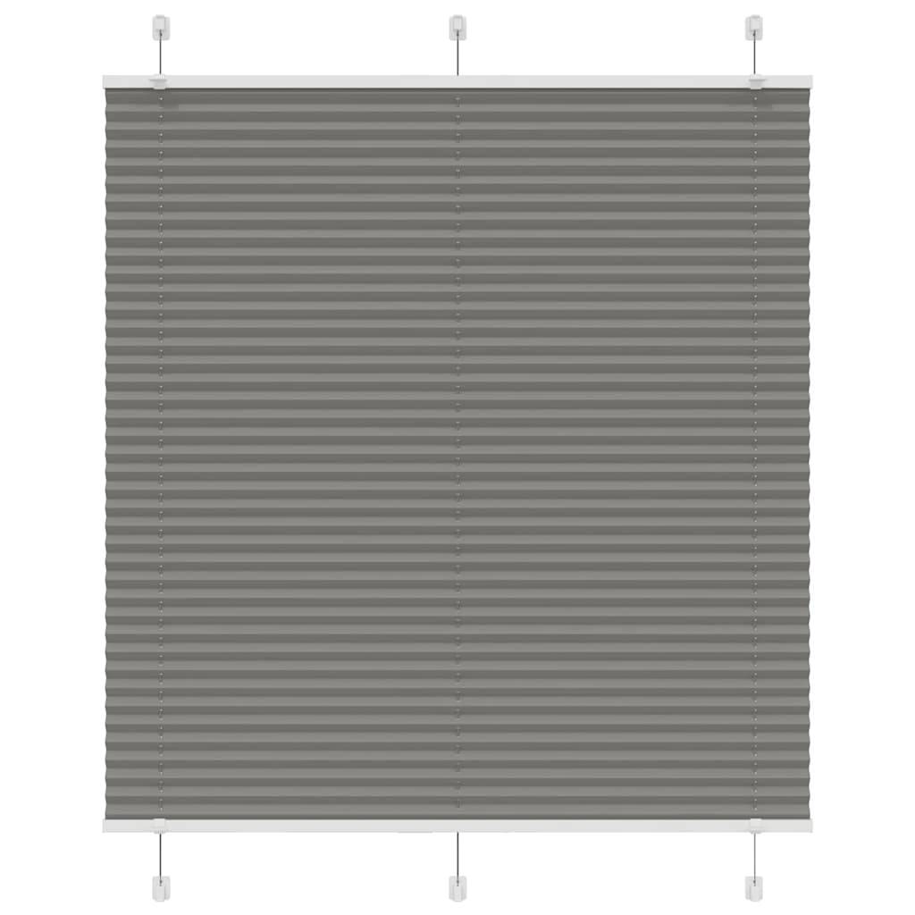 vidaXL Plissee Anthrazit 115x150 cm Stoffbreite 114,4 cm Polyester