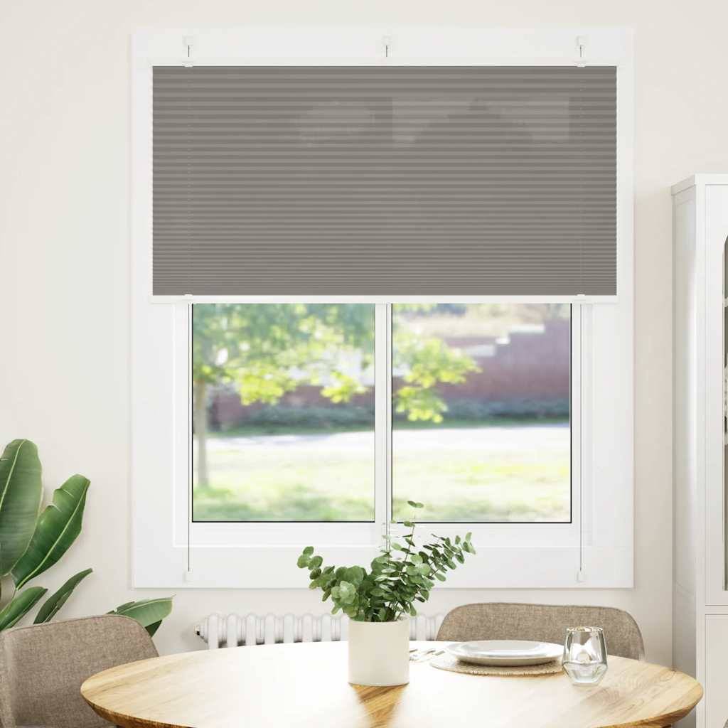 vidaXL Plissee Anthrazit 115x150 cm Stoffbreite 114,4 cm Polyester