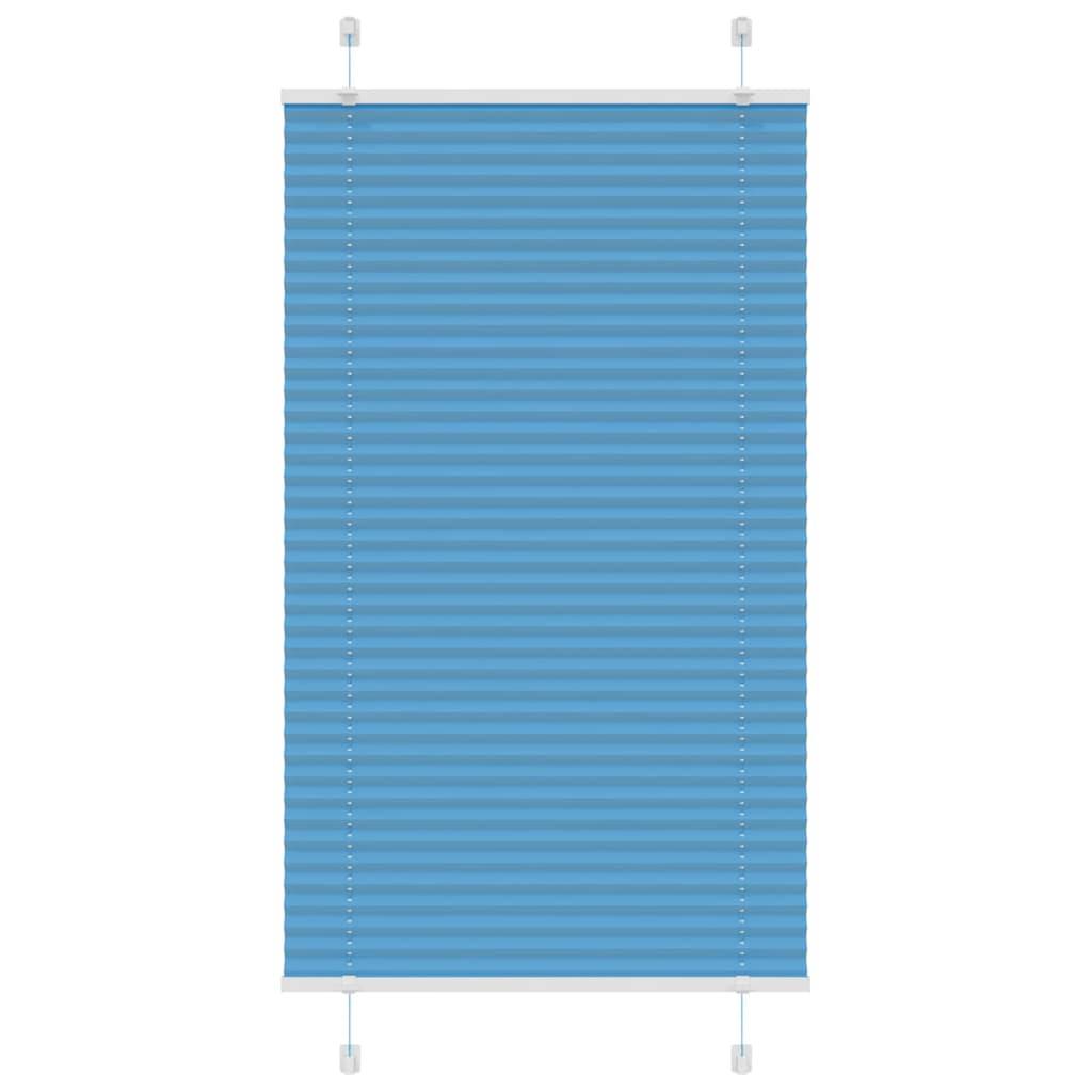 vidaXL Plissee Blau 75x150 cm Stoffbreite 74,4 cm Polyester