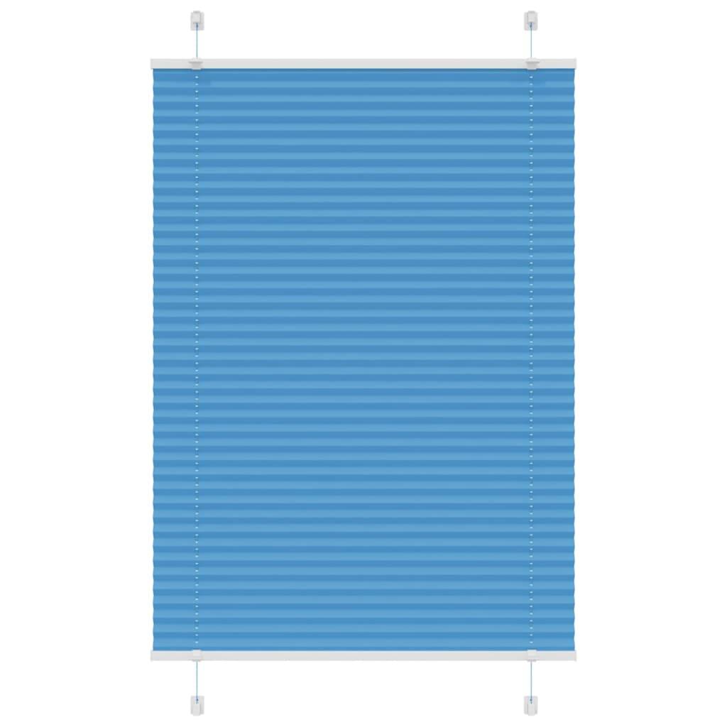 vidaXL Plissee Blau 70x100 cm Stoffbreite 69,4 cm Polyester