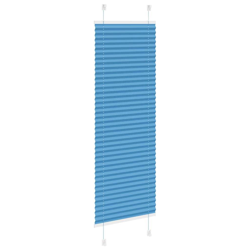 vidaXL Plissee Blau 45x150 cm Stoffbreite 44,4 cm Polyester