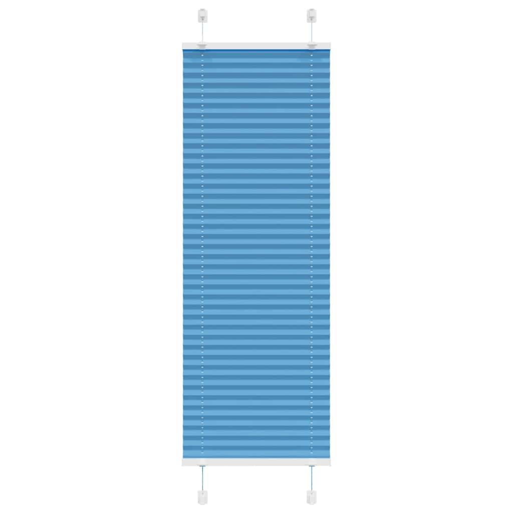 vidaXL Plissee Blau 40x100 cm Stoffbreite 39,4 cm Polyester