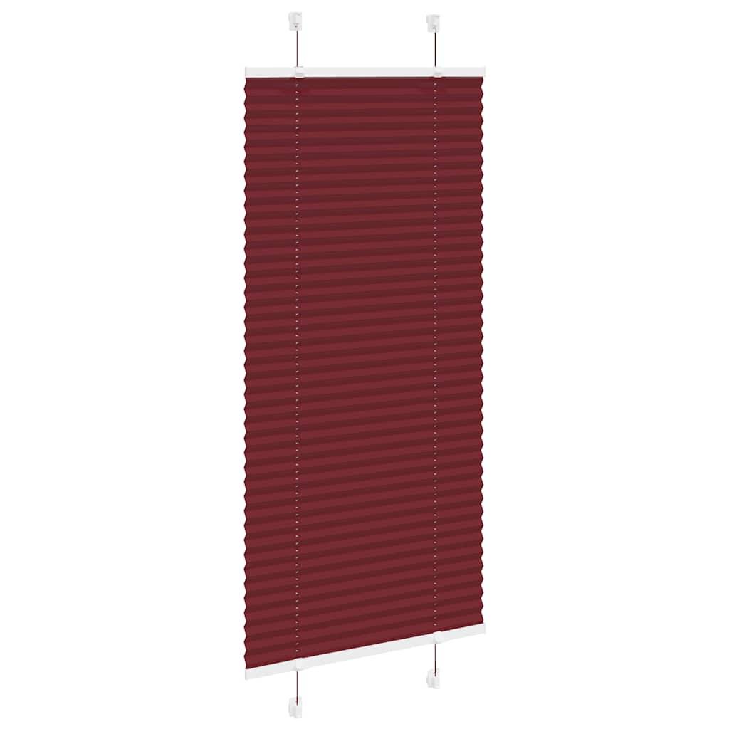 vidaXL Plissee Bordeauxrot 65x150 cm Stoffbreite 64,4 cm Polyester