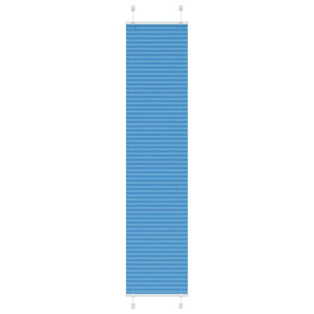 vidaXL Plissee Blau 40x200 cm Stoffbreite 39,4 cm Polyester