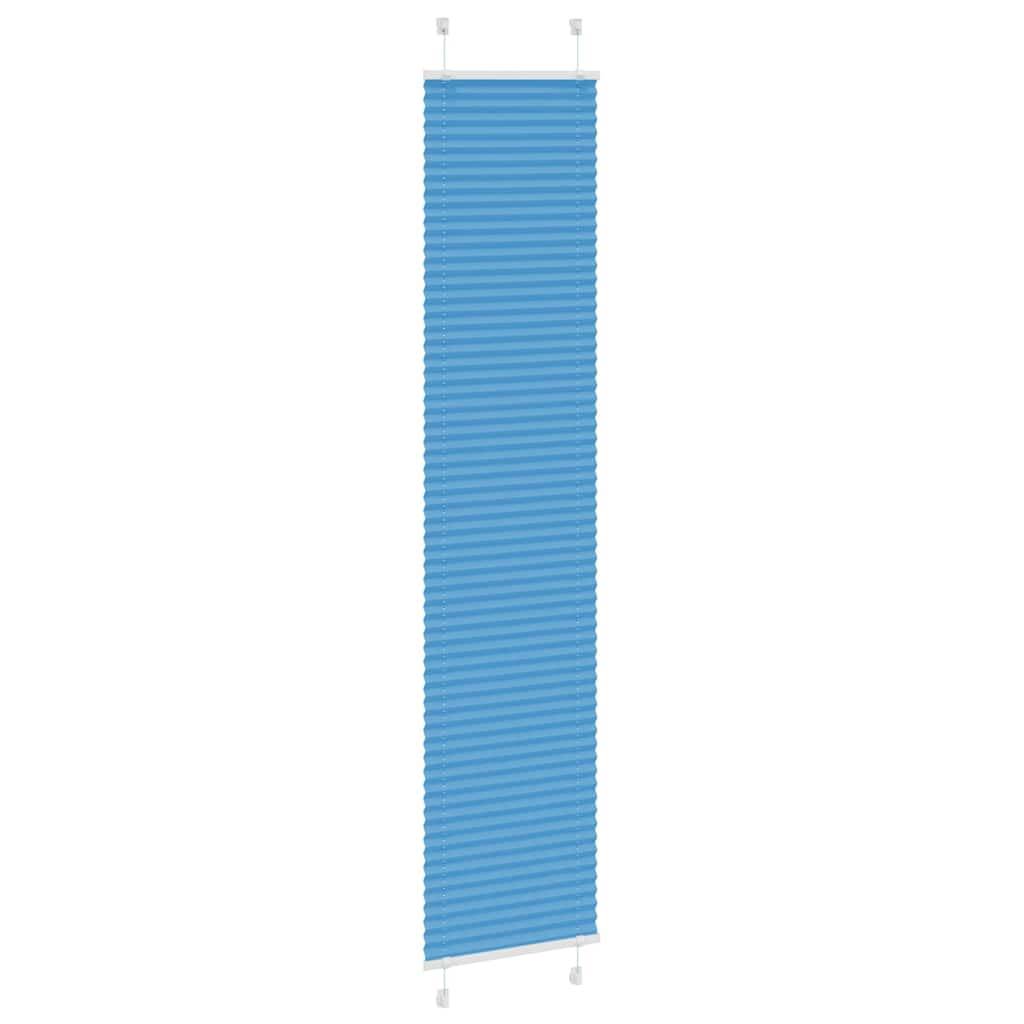 vidaXL Plissee Blau 40x200 cm Stoffbreite 39,4 cm Polyester