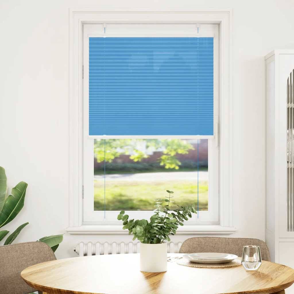 vidaXL Plissee Blau 80x150 cm Stoffbreite 79,4 cm Polyester