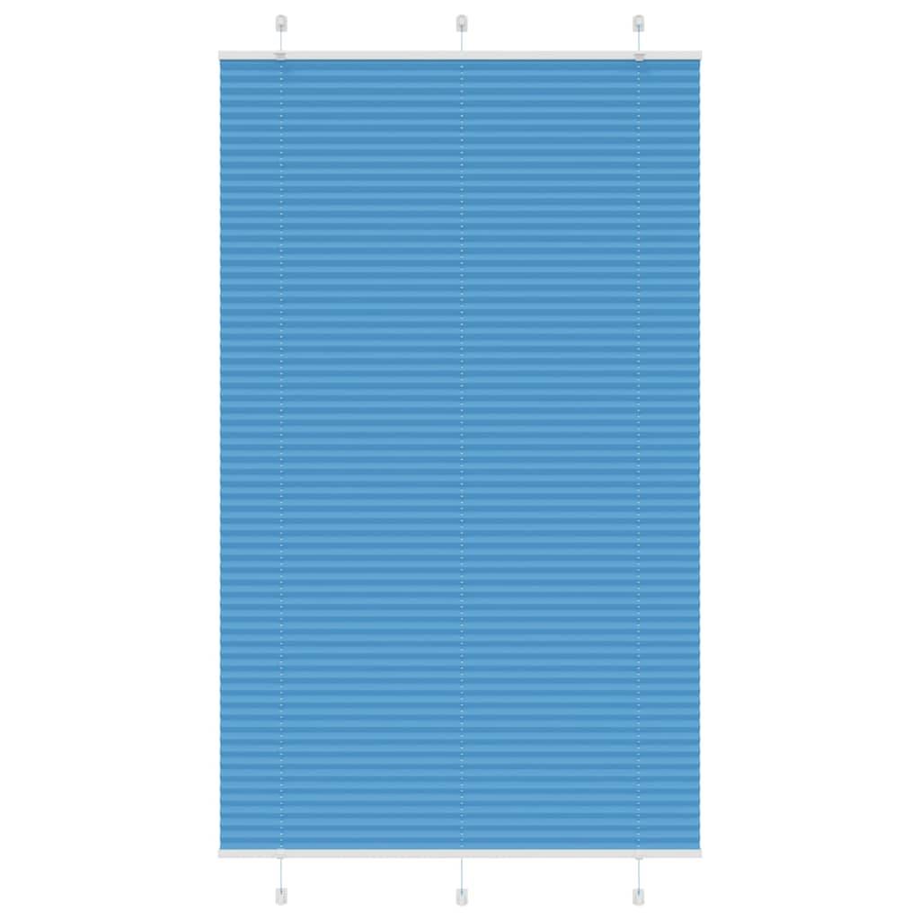 vidaXL Plissee Blau 115x200 cm Stoffbreite 114,4 cm Polyester