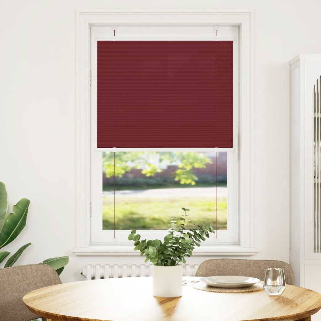 vidaXL Plissee Bordeauxrot 70x100 cm Stoffbreite 69,4 cm Polyester