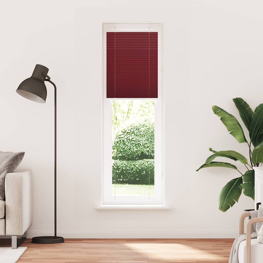 vidaXL Plissee Bordeauxrot 60x200 cm Stoffbreite 59,4 cm Polyester