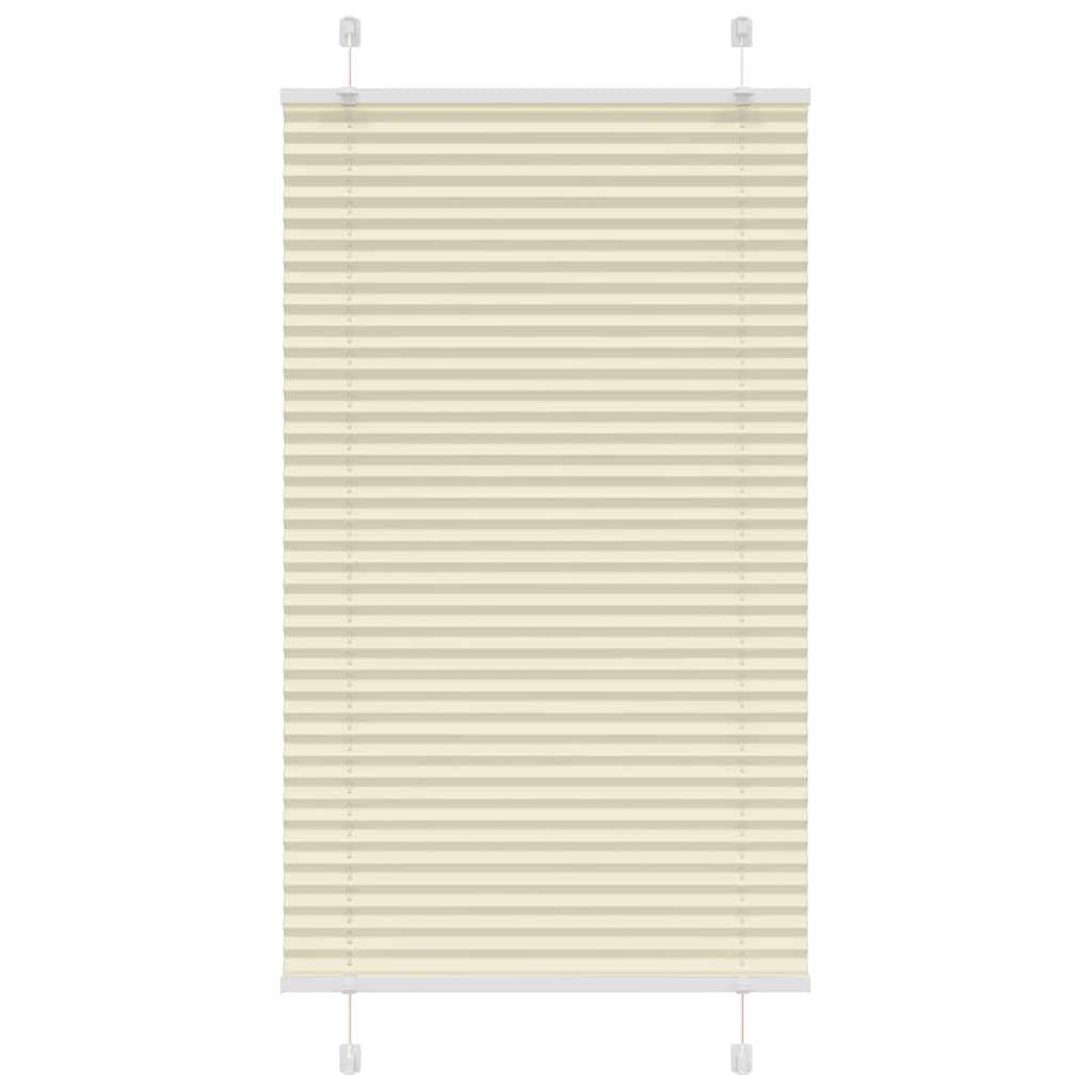 vidaXL Plissee Creme 75x150 cm Stoffbreite 74,4 cm Polyester
