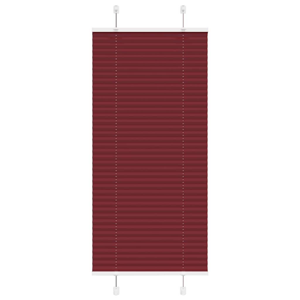 vidaXL Plissee Bordeauxrot 60x150 cm Stoffbreite 59,4 cm Polyester
