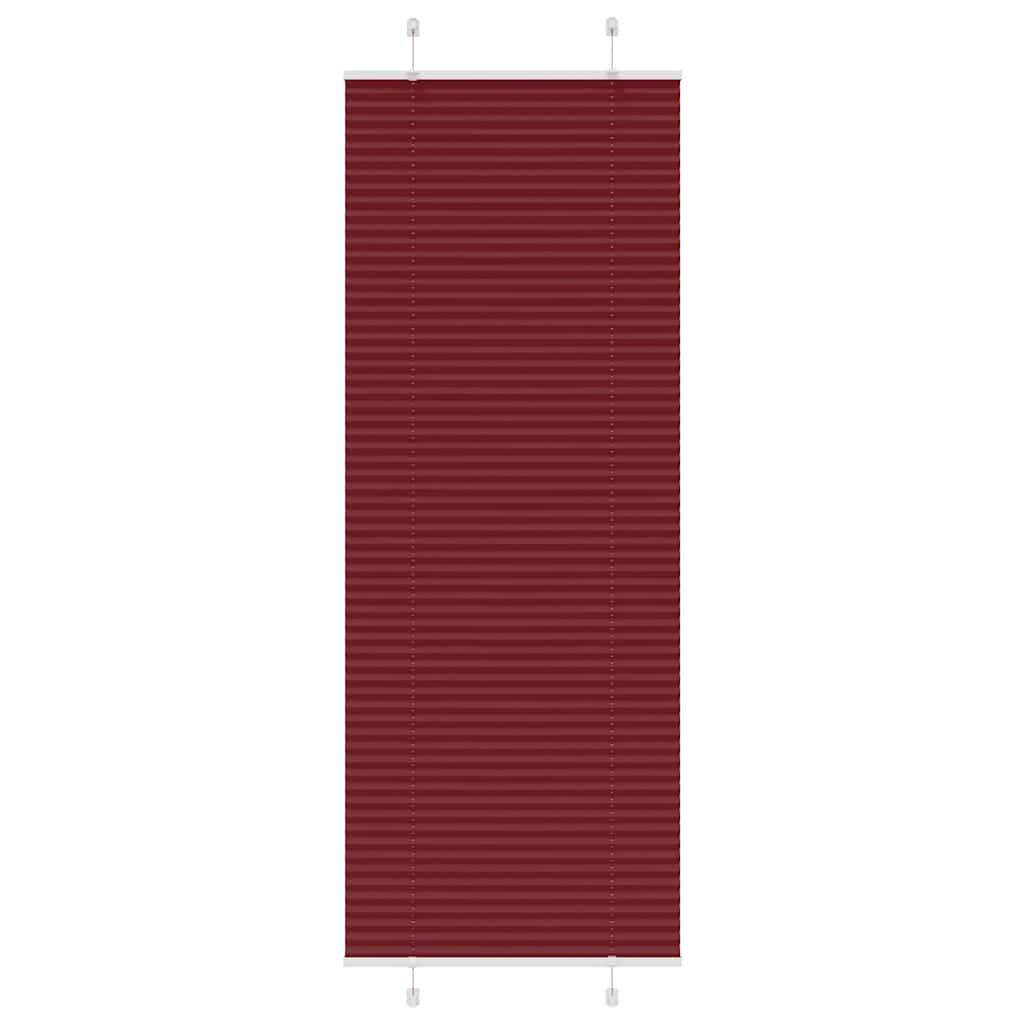 vidaXL Plissee Bordeauxrot 70x200 cm Stoffbreite 69,4 cm Polyester