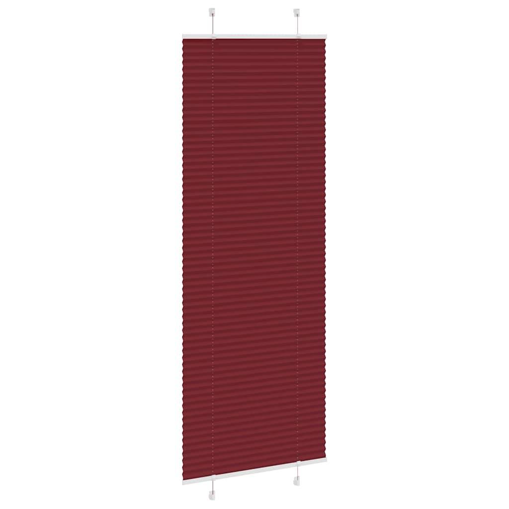vidaXL Plissee Bordeauxrot 75x200 cm Stoffbreite 74,4 cm Polyester