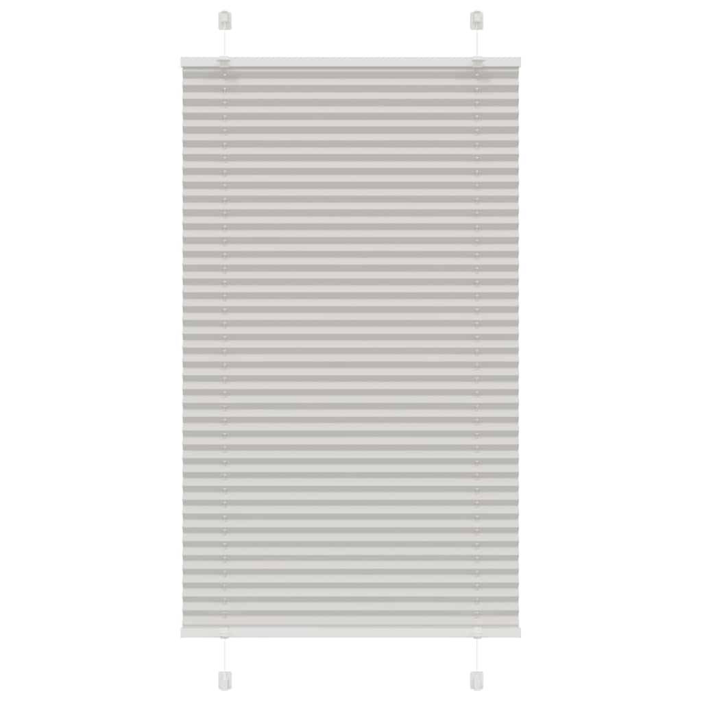 vidaXL Plissee Hellgrau 70x100 cm Stoffbreite 69,4 cm Polyester
